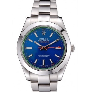 Good Copy Rolex Watches Rolex Dial 622838 And Milgauss Blue Steel Case Stainless Bezel 0527